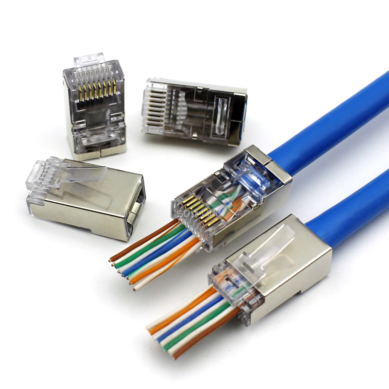 High speed stabilization Cat6 FTP RJ45 Plug (1)