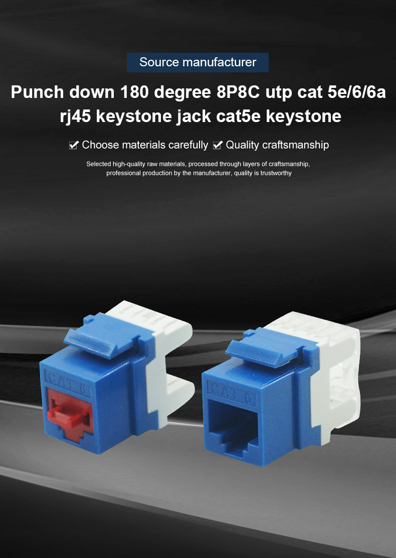 Hight Quality Cat6A UTP Keystone Coupler  (2)